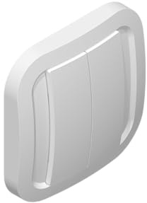 NodOn CWS-2-1-01 EnOcean Wand-Schalter doppelt einfach, weiss, drahtlos, batterielos