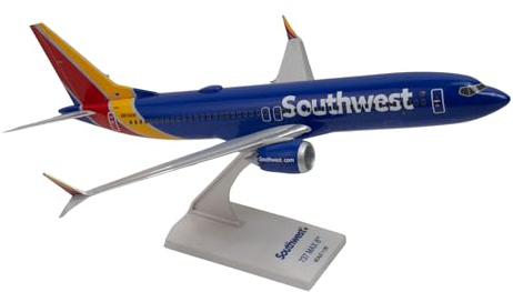 Daron Skymarks Southwest Airlines Boeing 737 MAX 8 1:130 Scale Model with Wi-Fi Dome and Stand