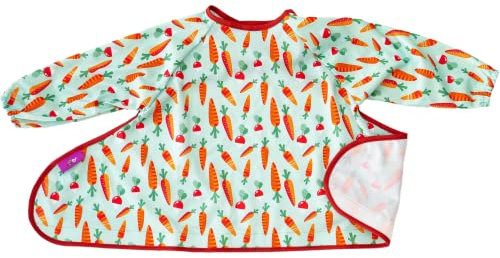 Tidy Tot ®™ Auffanglätzchen – Zusätzliches Lätzchen zur Ergänzung Tablett und Lätzchen-Sets. Lätzchen für Baby Ärmellätzchen. Klettverschluss Lätzchen. BLW Lätzchen wasserdicht