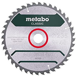 Metabo Sägeblatt precision cut wood - classic, 235x2,8/2,0x30 Z40 WZ 15°