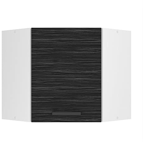 Belini Hängeschrank Küche SGN 60 cm, mit 1 Tür, Königliches Ebenholz | Küchenschränke, Oberschrank, Küchenhängeschränke, Wandschrank Hängend