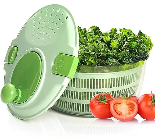 Séchoir à Légumes,Essoreuse à Salade, Bol égouttoir à Salade Multifonction En PP, Lave-fruits, Nettoyage Facile, Lavage, Séchage De Légumes, Fruits, Laitue, Verts, 4l, Pour la Cuisine à Domicile