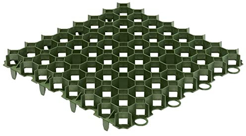 Gutta Rasengitter Rasengitterplatten Rasenwaben Bodenwaben Paddockplatten Gehwegplatten 50x50x4 cm - grün - 116 Stück