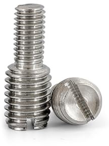10 Stück M3 M4 M5 M6 M8 M10 M12 Reduzierschrauben Konverterbolzen Kameraadapter Umwandlung 304 Edelstahl Doppelseitige Madenschraube (Color : Big Head with Slot, Size : M6x15 to m8x15)