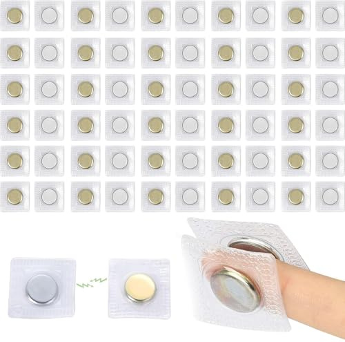 25 Pairs Unsichtbare Magnetknöpfe, Hidden Sew Magnetverschluss, Zubehör | zum Nähen für Handtaschen Kleidung Lederhandwerk, Stoff Taschen