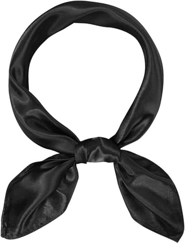 Lyxhag Damen Seidentuch aus leichter Seide, Eleganter Seidenschal, Bandana, Halstuch und Kopftuch, Geschenk für Frauen, Vielseitiges Seidenschal