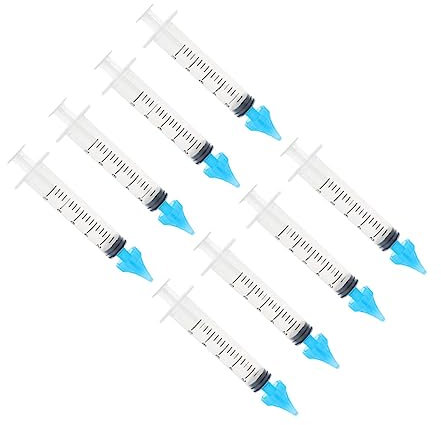 BCOATH 4 Stück Handheld Ohrenschmalz Entferner Ohrenspülspritze 10ml Kunststoff Mit Sicherheitskopf Skala Ohrreinigung Zuhause Sicher Langlebig