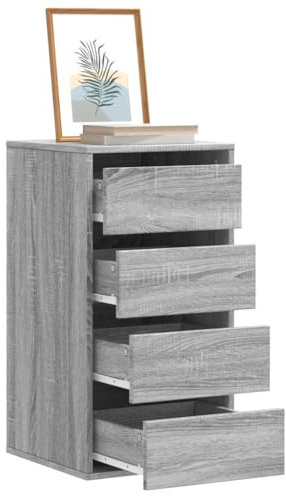 AJJHUUKI Outdoor Möbel-Eckkommode Grau Sonoma 40x41x76cm Holz-Möbel