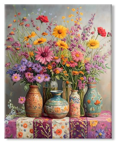 77iiAii Diamond Painting Erwachsene - Blume Diamant Painting Bilder, 5D Diamond-Painting Arts Craft Set als Geschenk für Wanddeko (30x40cm)