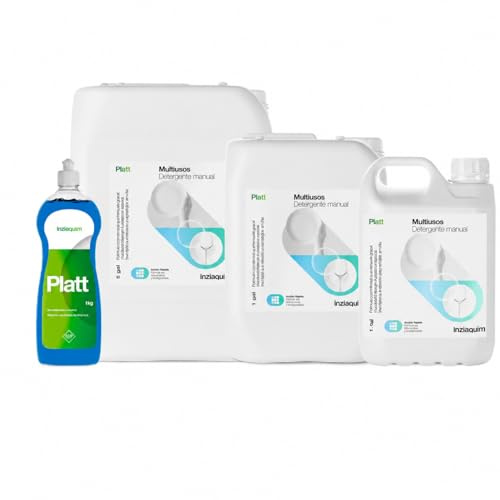 Platt Lavavajillas a Mano Concentrado 5kg – INSTAQUIM | Detergente Manual para Vajilla y Cristalería con Protectores de la Piel