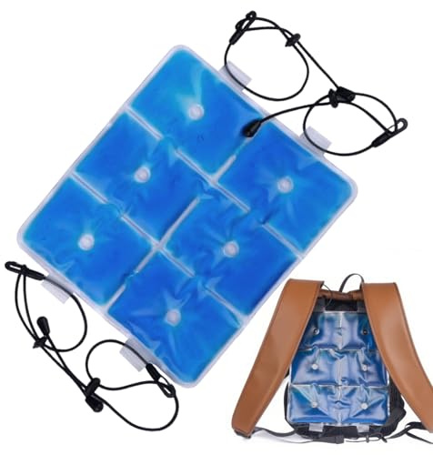 Pochettes Gel Glacé - Coussinet De Gel Pour Sac À Dos - Bandages Rafraîchissants pour Maison Sport Voyage Pique-nique Canicule Sac à Dos