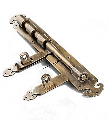 Catenaccio per porte, 1 chiavistello for porta scorrevole in ottone massiccio - Serratura a vite nascosta montata in superficie for casa, camere da letto e armadi