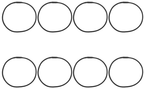UKCOCO 8 Elastici Supporto Antiurto in Gomma per Microfono a Condensatore, Anelli Anti-vibrazione per Supporto Microfonico, Fasce Elastiche per Asta Microfonica Studio e Registrazione