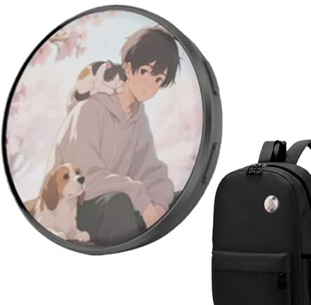 Pin Digital Electrónico - Pantalla Táctil IPS Vestible,Pin con Pantalla para Fotos Digitales - para Viajes Vacaciones Convenciones Fandoms Coleccionistas Fans de