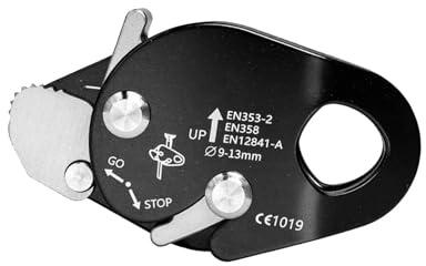Seilabsteiger, Gänseförmiges Aluminium-Sicherungsgerät, Kletterausrüstung, für Baum-Takeling, Abseilen, Bergzugang, Feuerflucht, Outdoor-Arbeitssicherheit