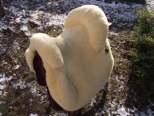 Förster-Fellnest Echt Lammfell Zalea Sattelbezug für IBERO AMAZONA Komfort Sattelsitz Lammfellbezug