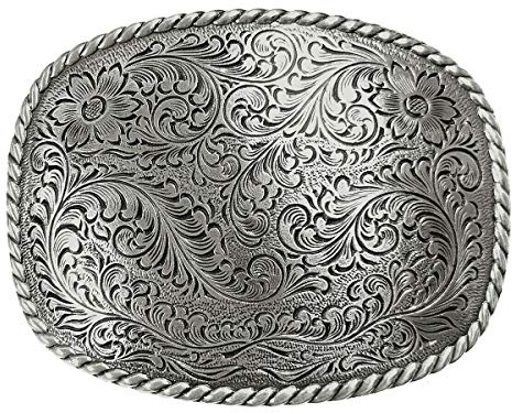 Belts.com - Hebilla de cinturón - para hombre Marrón Antique Nickel 38 mm