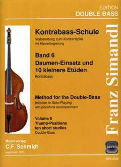 KONTRABASS SCHULE 6 - arrangiert für Kontrabass [Noten / Sheetmusic] Komponist: SIMANDL FRANZ