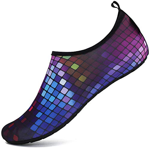 SAGUARO Unisex Badeschuhe Schnell Trocknend Schwimmschuhe Herren Damen Wassersportschuhe, Gr. 36-47