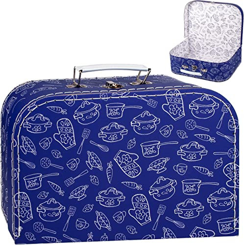 alles-meine.de GmbH Koffer/Kinderkoffer - GROß - Küchenmotiv - 29 cm - ideal für Spielzeug und als Geldgeschenk - Pappkoffer - Puppenkoffer - Kinder - Pappe Karton - Jungen Mäd..