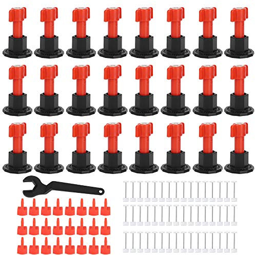 Kuuleyn Fliesen-Nivelliergerät, Fliesen-Nivelliersystem, Keramik-Fliesen-Nivelliersystem-Set, Boden-Wand-Fliesen-Nivelliergerät, Positionierungswerkzeuge, Baubedarf