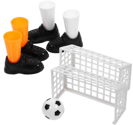 HEMOTON 3-Teiliges Fingerfußballspiel Set Mini Desktop-Fußballspiel Für Kinder Lernspielzeug Fördert Hand-Auge-Koordination Und Fingerkraft