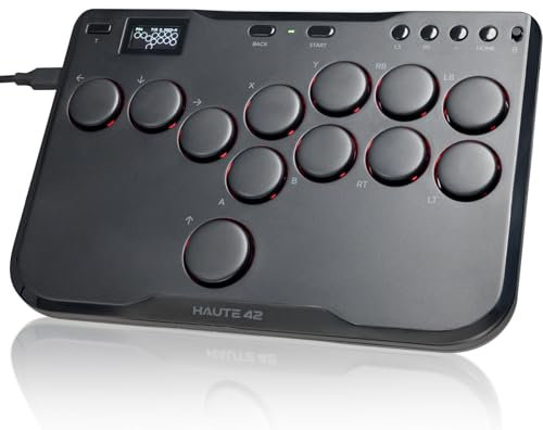 JZW-Shop Arcade Fight Stick, P12 Mando de Arcade Controlador Teclado sin palanca Joystick Juegos de lucha para Ps4 /PS3/PC/Steam Deck/NS Switch (P12-EU)
