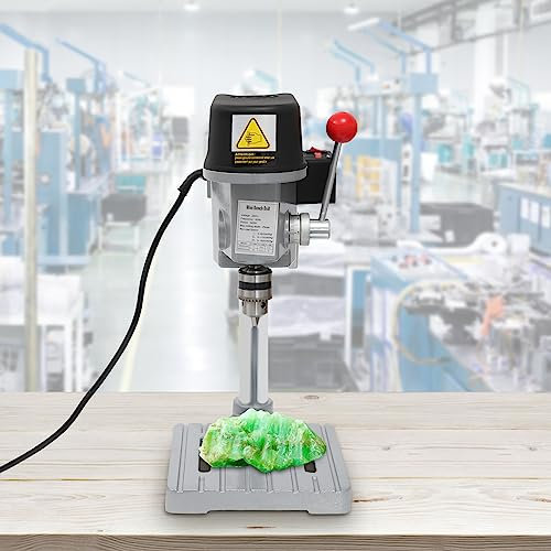 Minipelarborrmaskin, stående borrmaskin, 340 W, 220 V, 0,6–6,5 mm, borrpressbord för trä, plastplattor, hartsplattor, aluminium, kompositplattor