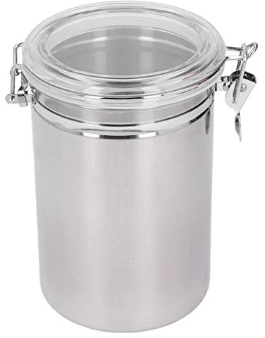 TOPINCN Frasco de Almacenamiento de Latas Selladas de Acero Inoxidable para Lavandería, Leche en Polvo, Tienda de té, Frutas Secas, Leche en Polvo, Dulces, Cocina, Tarros de Comida