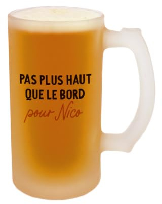 CADEAUX.COM - Verre À Bière Chope Personnalisé Pour Un Lucas - Personnalisé - Message Personnalisable - Cadeau Anniversaire Lucas - Cadeau Homme