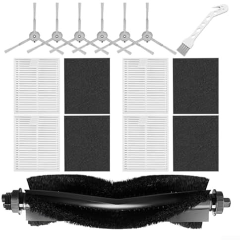 Replacement Parts for eufy L60 L50 Robot Vacuum Cleaner Parts, 6 Pack Side Brushes + 4 Pack + 1 Pack Roller Brush