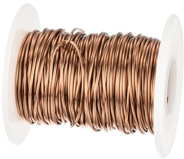 QUARKZMAN 1,0 mm Kupferdraht, 21 m, emaillierter Kupferdraht, emaillierter Magnetwickeldraht, 150 g, 155 °C, für Transformatoren, Induktoren, braun