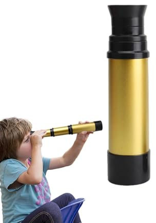 Kinderteleskop | Wasserdichtes Monokular mit einziehbarem Design - Vintage Wissenschaftliches pädagogisches Spielzeug für Kinder von 2 bis 12 Jahren, lustige Navigation und Gastgeschenke für a