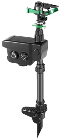Wasserstrahl Tiervertreiber, 0-270° Bewegungsaktivierter Sprinkler Bewegungsmelder für Tiersprenger, Multifunktional Bewegungsaktivierter Sprinkler