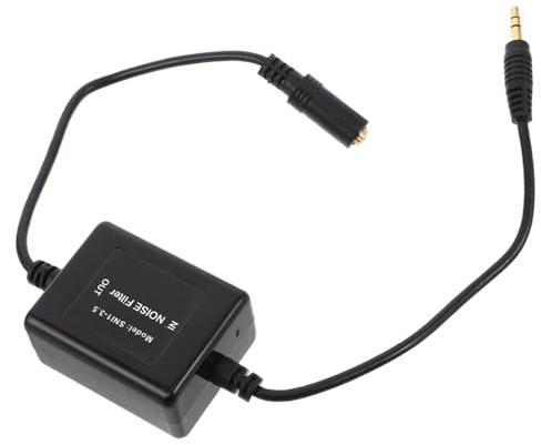 Operitacx Filtro Antirumore Per Autoradio Soppressore Di Ronzio Per Impianti Audio Isolatore Di Loop Di Terra Per Installazioni Stereo Pulitore Audio Per Auto