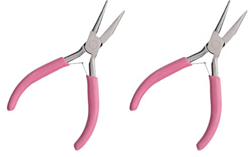 Uikdjgu 2X Pinza Concava Pinza per Filo Metallico Pinza Mini di Precisione Strumenti per Piegare Il Filo per Gioielli DIY Che Fanno Progetti di Hobby