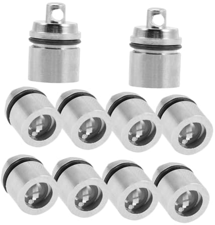 BAZEITFLOW 10 Mini Llaveros Linterna de Plástico Color Plata Luz LED de Alta Luminosidad para Camping y Aventura, Duración Luminosa de 3 Horas y Batería Incluida
