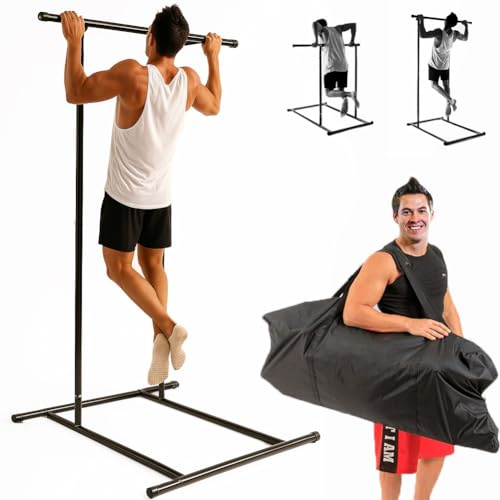 BAKAJI Sbarre per Trazioni Modulabili per Fitness, Power Tower Pull Up Mate Calisthenics con Borsa Trasporto, Torre da Componibile da Allenamento Personalizzabile, Flessioni, Addominali, Dip Station