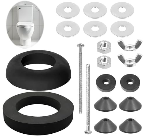 Universal Toilet Cistern Seal Kit, Complete Tank to Bowl Repair Set