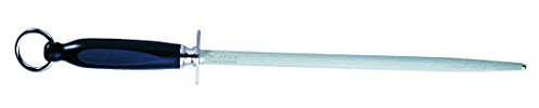 F. DICK Kochwetzstahl 25 cm (Griff ergonomisch, Wetzstahl, Oberflächenhärte über 65° HRC, Schleifwerkzeug für Kochmesser) 76551250