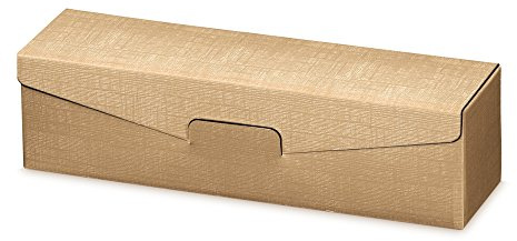 10 Stück Weinkarton, Weinverpackung, Flaschenkarton - FineLine gold für eine Flasche Wein/Sekt