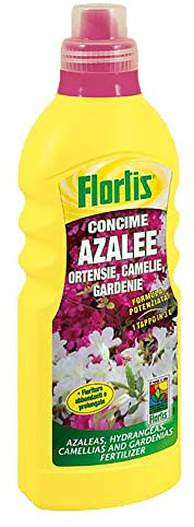 Concime Liquido 'Azalee' A Formula Potenziata. Adatto Anche Per Ortensie, Camelie, Felci, Lilium E Gardenie. Prodotto Sviluppato Appositamente Per La Fioritura Di Tutte Le Specie Di Piante Acidofile. In Flacone.