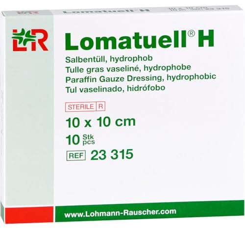 LOMATUELL H Salbentüll 10x10 cm steril 10 St