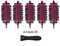 LIGICKY Haarbürsten set rundbürste Mit Abnehmbaren Rollen Rundes Styling Werkzeug für lockiges Haar, 5 Rollen (6 cm) + 1 Griff, Große