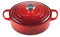 Le Creuset Gourmet Bräter aus Gusseisen, 24 cm, Kirschrot, 21179240602430