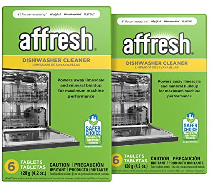 Affresh Limpiador de lavavajillas, compatible con todos los modelos, 6 pastillas