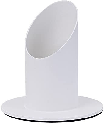 Kerzenständer Kommunionkerze, 4 cm Weiß Kerzenständer aus Metall,Taufkerze,Taufkerzenständer,Stabkerze Kerzen,Trauerkerze,Stumpenkerze,Kerzenhalter Metall Klein,Stabkerzenhalter Deko
