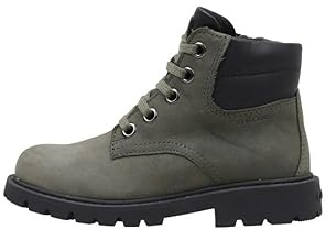 Geox J SHAYLAX BOY, Barco Ankle para Niños, DK GREEN/BLACK, 35 EU