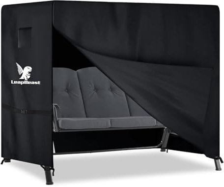 LeapBeast Funda de Columpio de jardín,Funda Protectora para Columpio de Jardín,Resistente al Agua,al Viento,Resistente al Desgarro,420D Oxford,Cubierta de protección para Columpios (210*150*150cm)