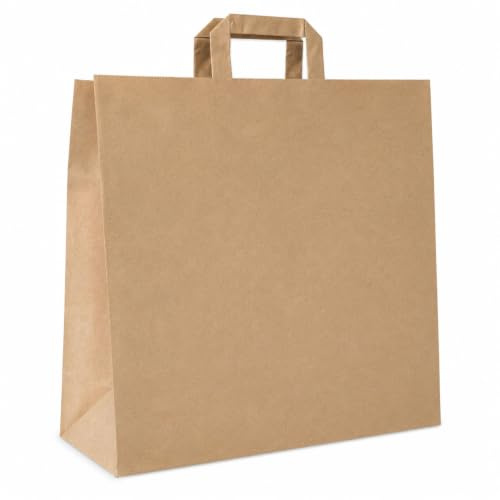 PACKY - Papiertüten Braun 45x47x17 cm - 25 Stück - Papiertaschen - Kraftpapier